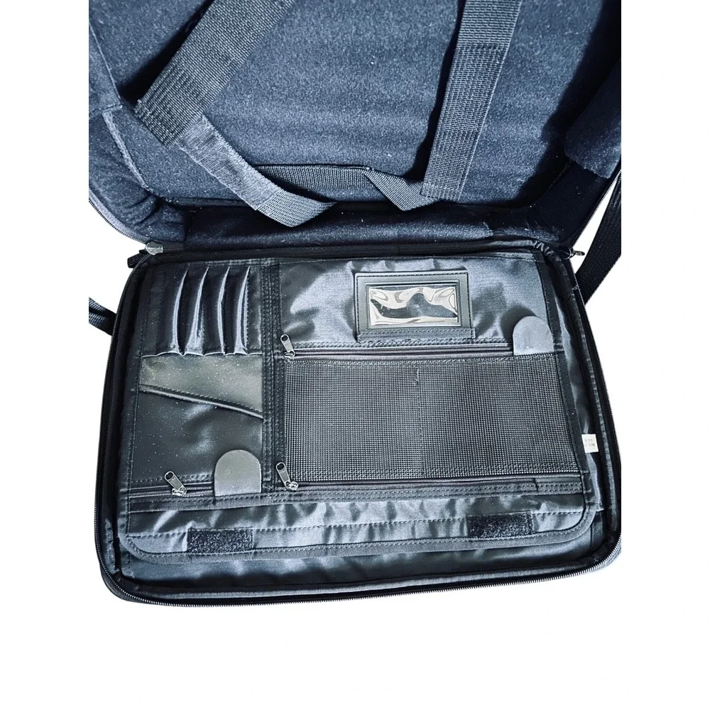 Dell Laptop Messenger Bag Unisex Large Black Excellent Professional Organizer